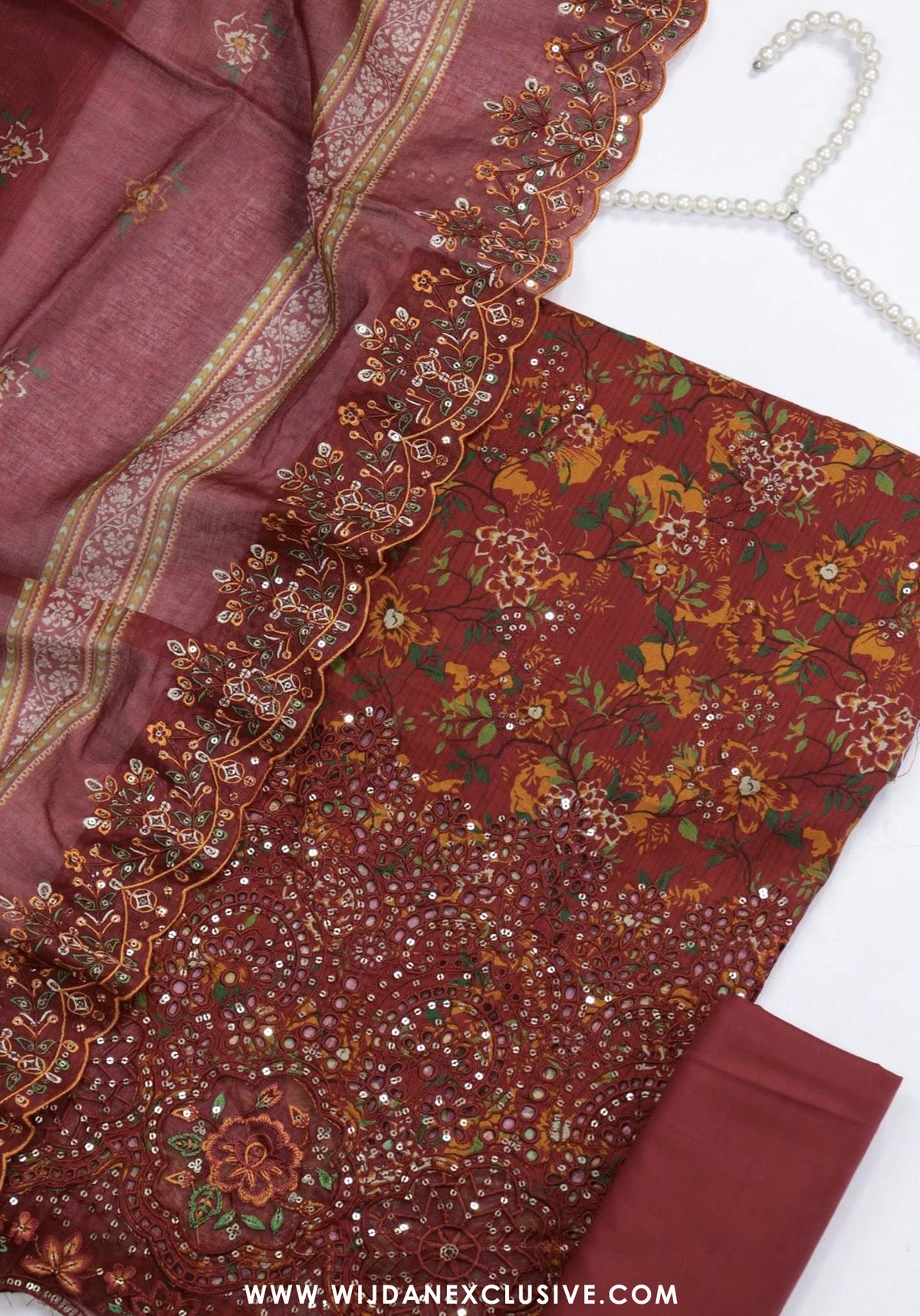 Bin Saeed Unstitched Embroidered Cambric Collection - 2025 D-03