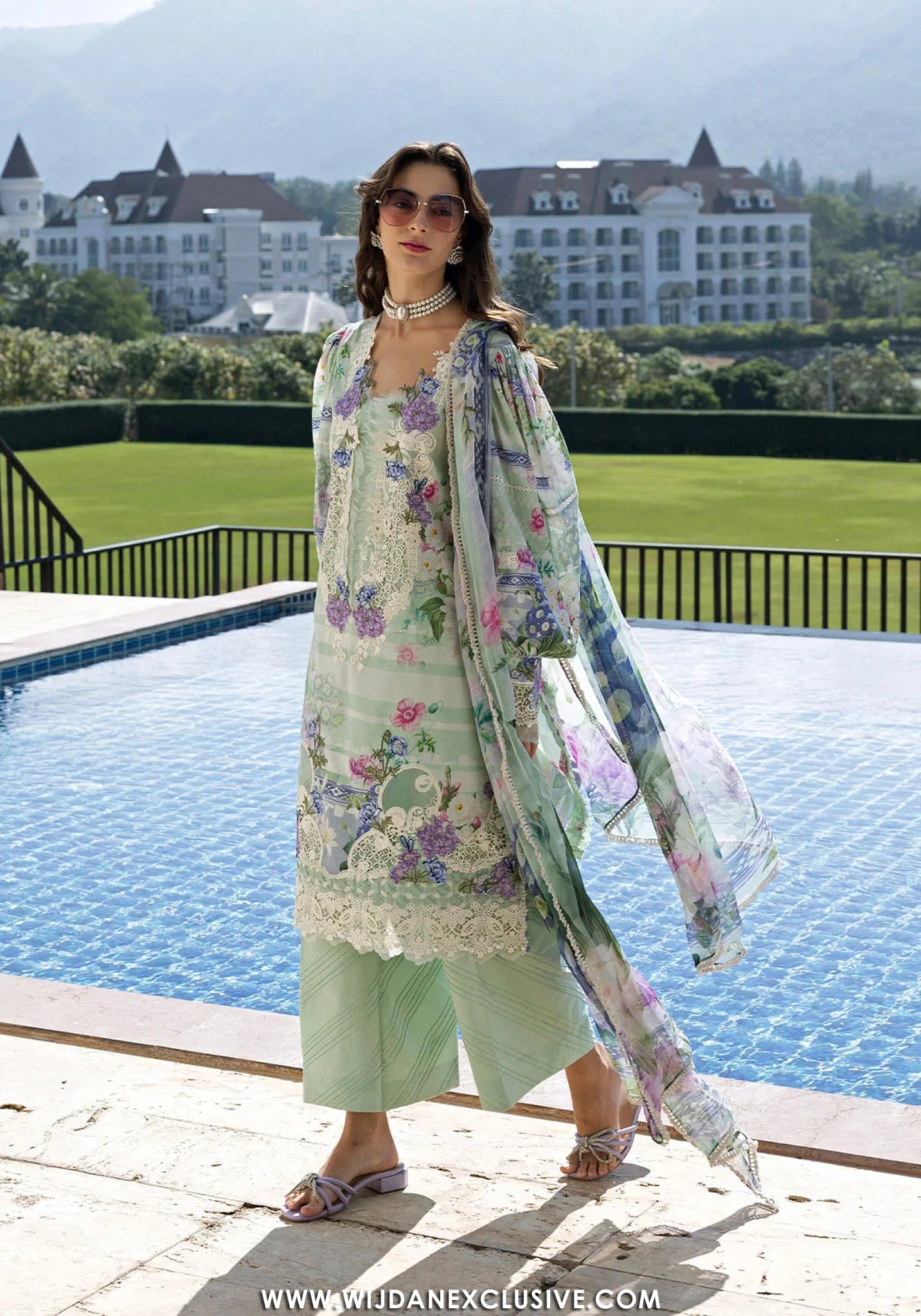 Elaf Signature Unstitched Printed Embroidered Lawn Collection - 2026 ESA-6B EVELINE WHISPER