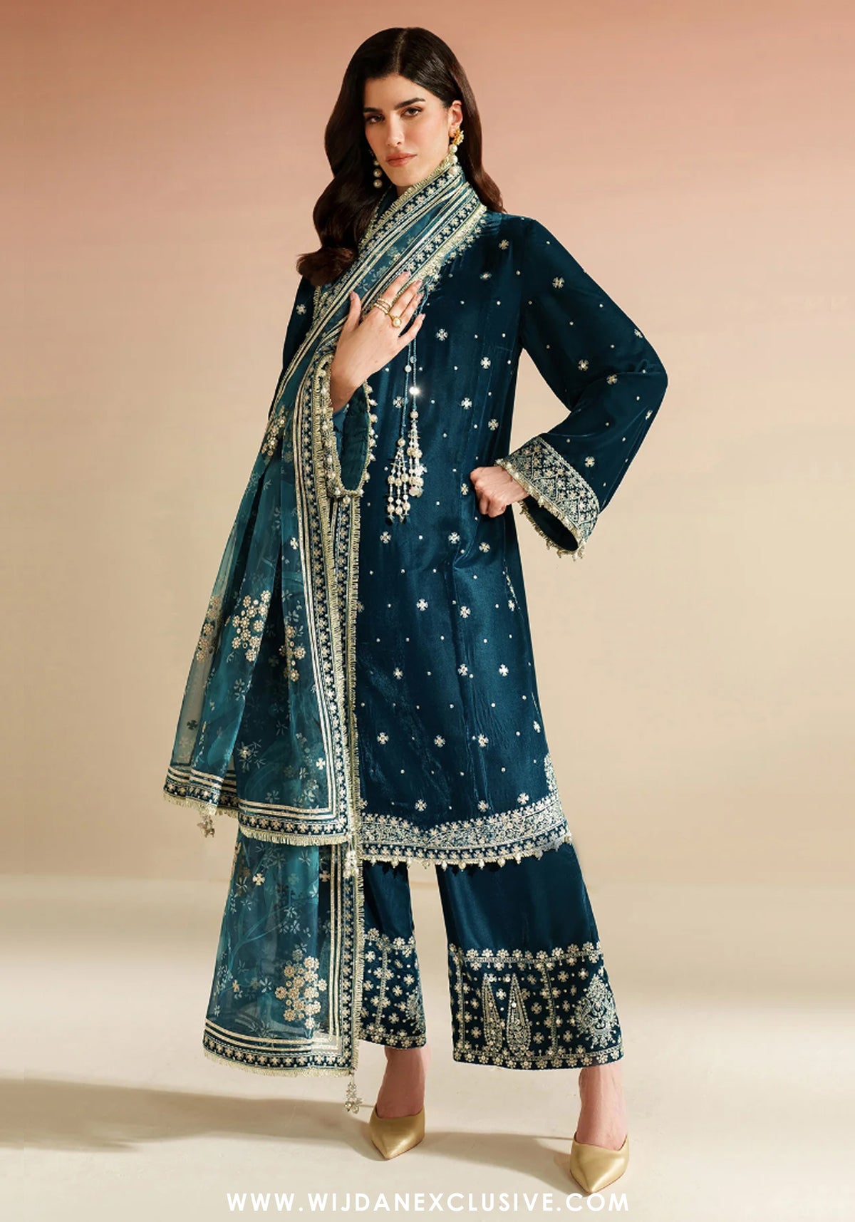 Jazmin Unstitched Velvet Embroidered Formal Vogue - 2025 VVF D-02