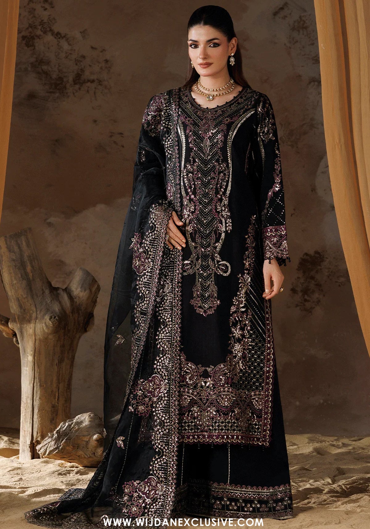 Shehnai by Ramsha | Unstitched Luxury Formal Raw Silk Collection'26 (SS-203)