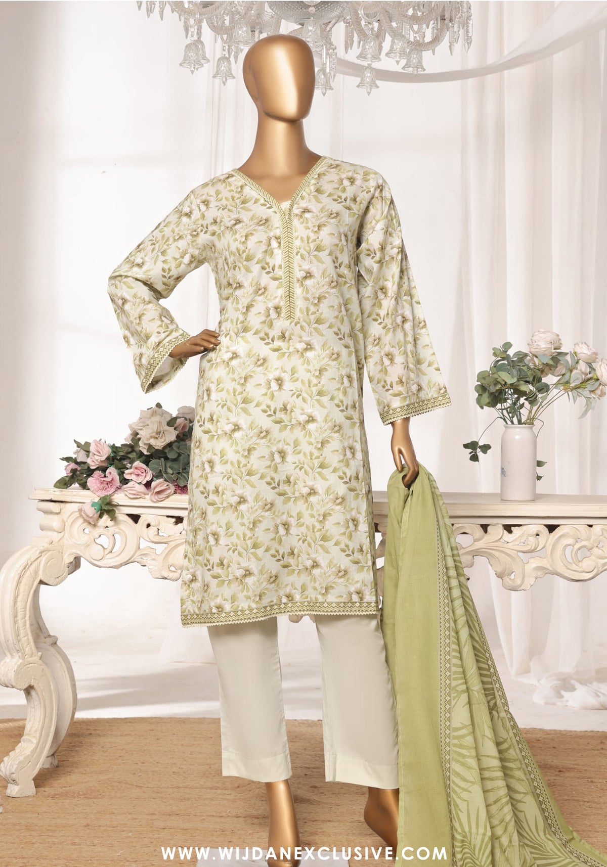 Bin Saeed Stitched Exclusive Printed 3PC Lawn Collection'25 Vol-10 D-03