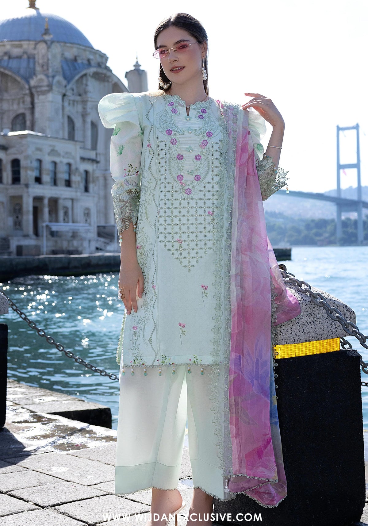 Sunshine Bloom Premium Unstitched Embroidered Collection - 2026 (D-03)