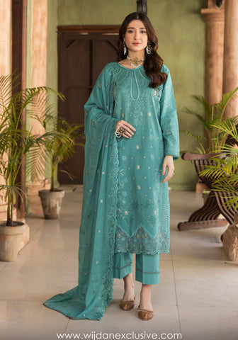 Abisha Un-Stitched Luxury Lawn Collection'25 D-03