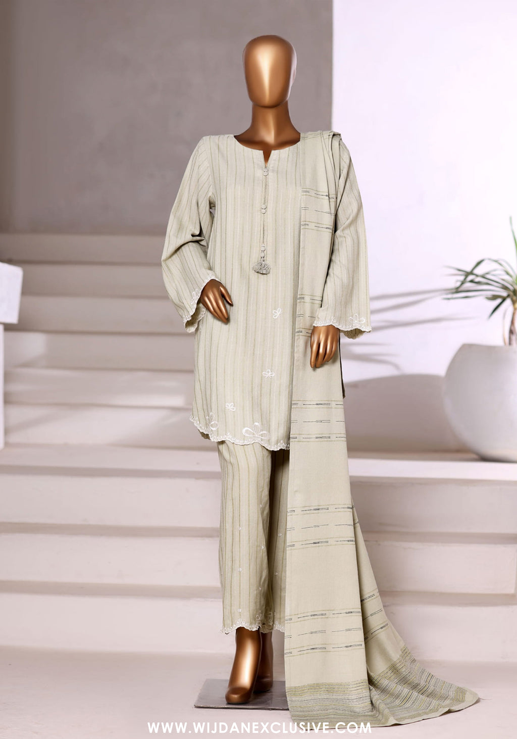 Vybe by Sadabahar | Stitched 3PC Dhanak Co-Ords Collection - 2025 (PISTA)