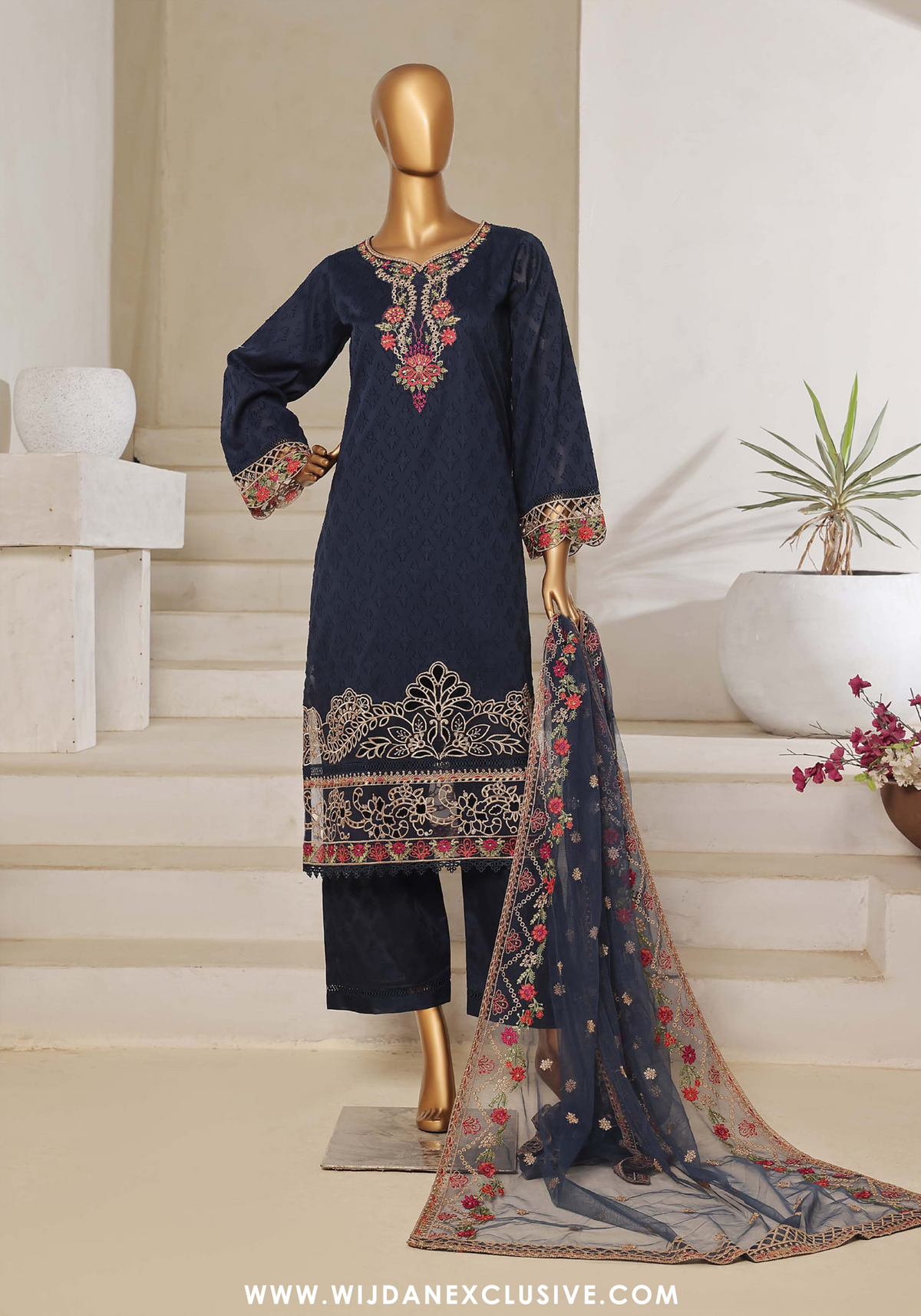 Sadabahar Embroidered Lawn Jacquard Collection - 2025 SB-JL-04