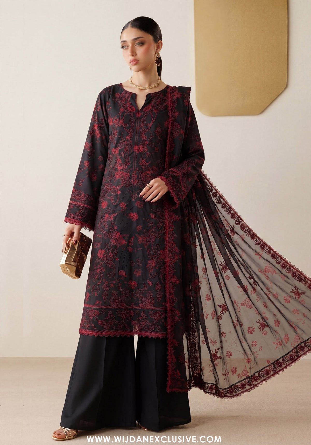 Virsa by Wijdan | Unstitched Embroidered Viscose Collection - 2026 (D-2512)