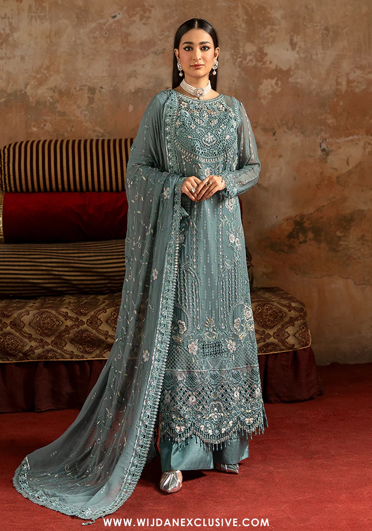 Zarqon by Zebtan | Unstitched Luxury Essential Collection - 2025 ZQ-07