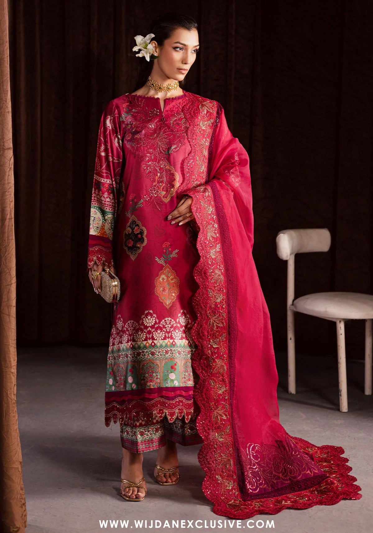 Nureh The Silk Unstitched Collection - 2025 S-28