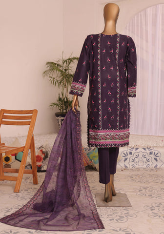 HZ Satranga Embroidered Collection Vol-02 D-03