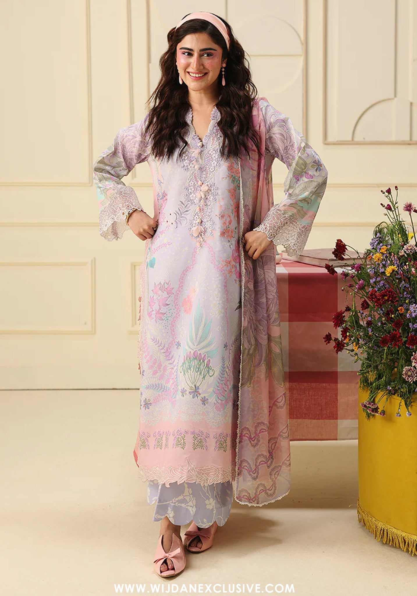 Soleil by Mushq | Unstitched Printed & Embroidered Lawn Collection - 2026 (FLORA AMOUR)