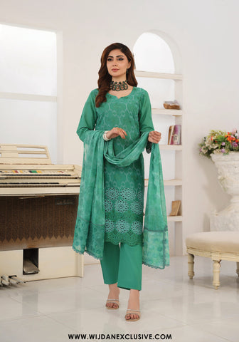 Arzu by Wijdan | Unstitched Chikankari Breeze Cotton Winter Collection - 2025 D-02