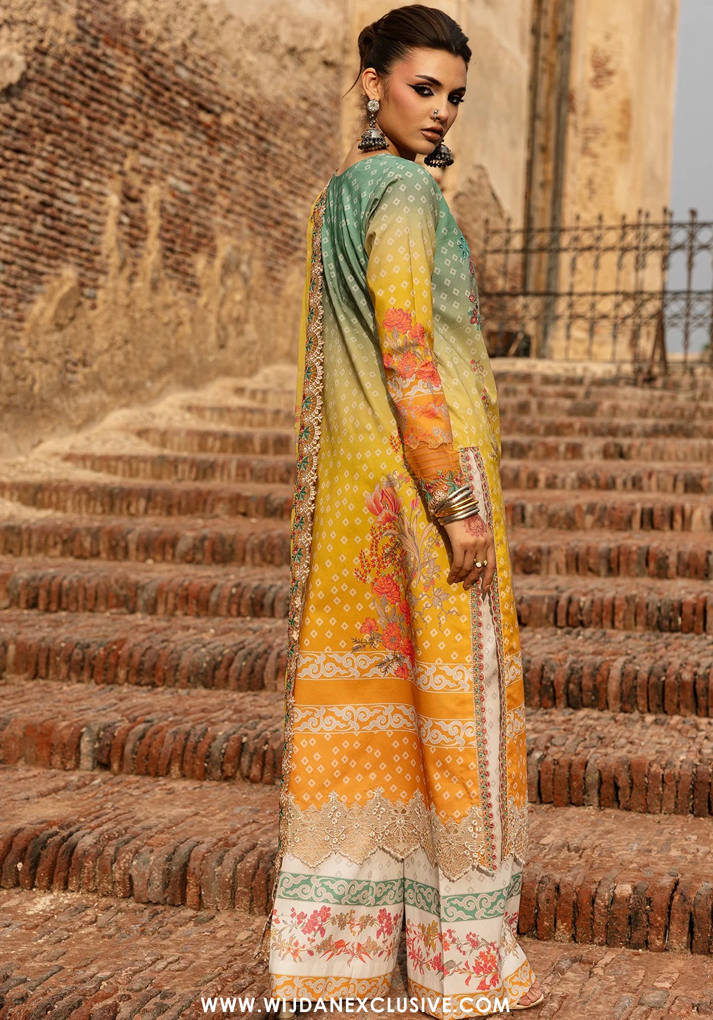 Charizma Chunri Unstitched Embroidered Lawn Vol-01 Collection - 2026 (CHN6-03)