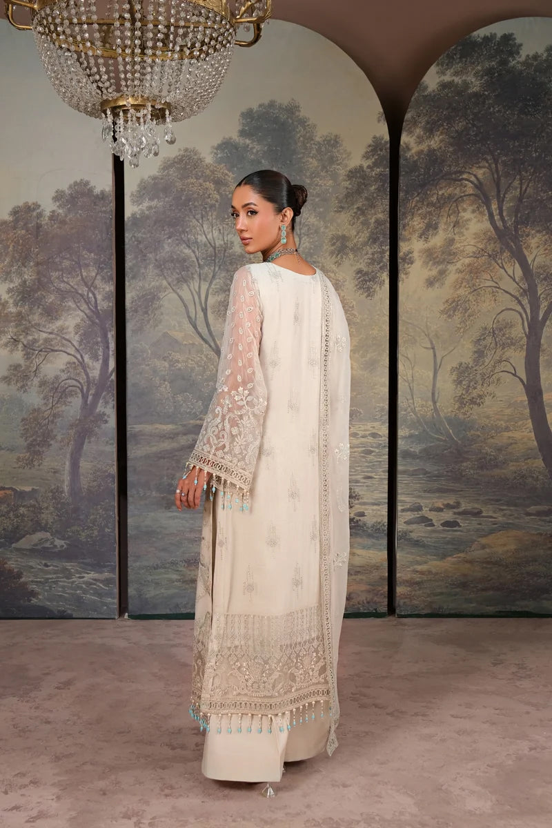 Lavish Premium Ustitched Embroidered Chiffon Formal Collection - 2026 (HONEY DEW)