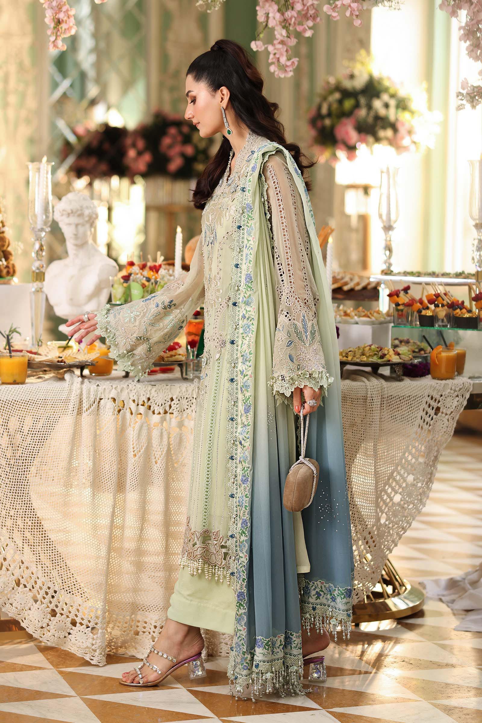 Tea Affair by Maria.B | Unstitched Formal Embroidered Chiffon Collection - 2026 (D-05)