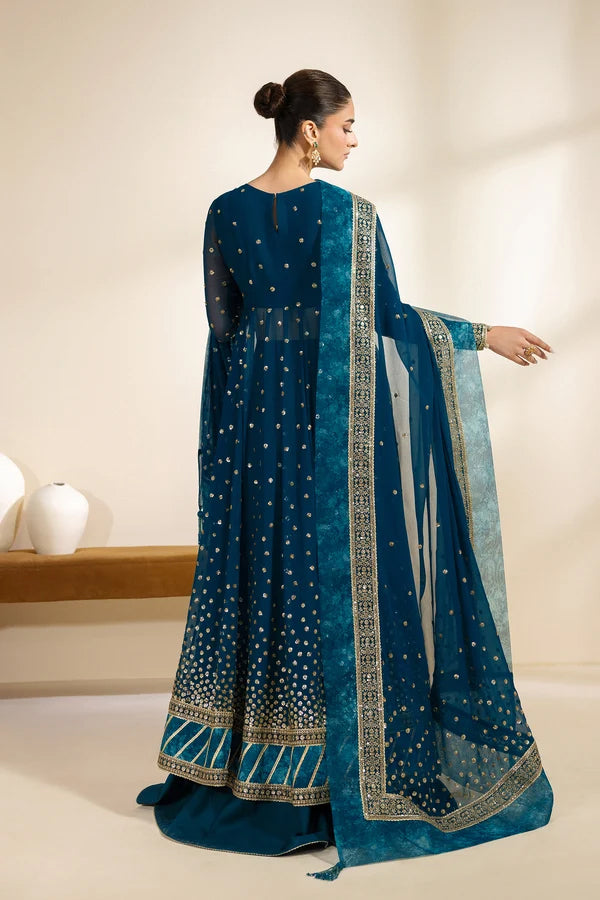 Meraki by Zarif | Unstitched Embroidered Chiffon Formal Collection - 2026 (ZENIA)