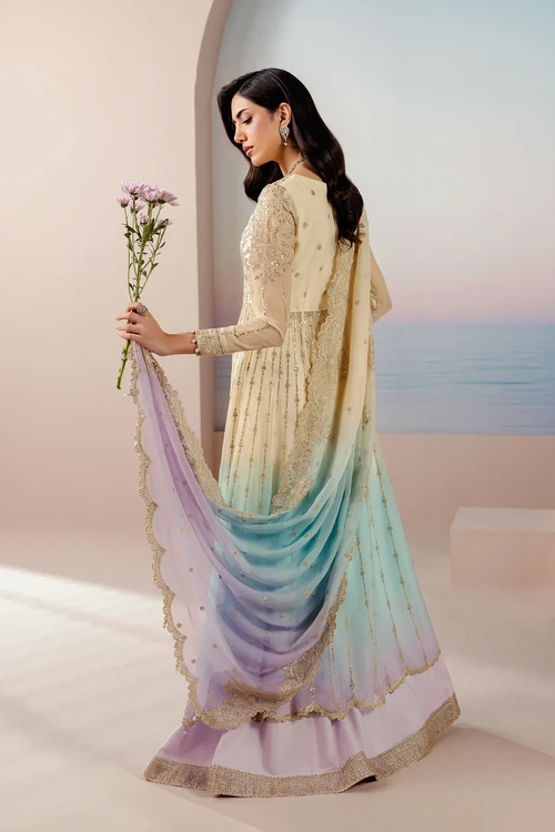 Roselle by Zarif | Unstitched Embroidered Formal Collection - 2026 (OPALINE)