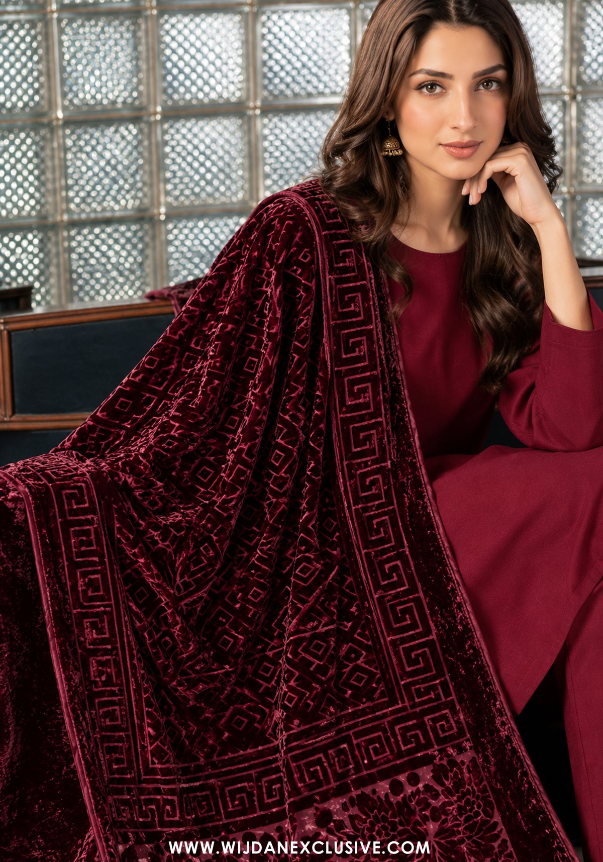 Raagni by Wijdan | Unstitched Palachi Shawl Collection - 2026 (D-03)