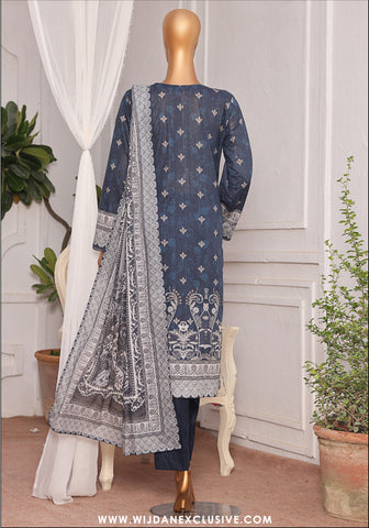 HZ Magic Unstitched Printed Lawn Collection - 2025 Vol-02 MPC-03