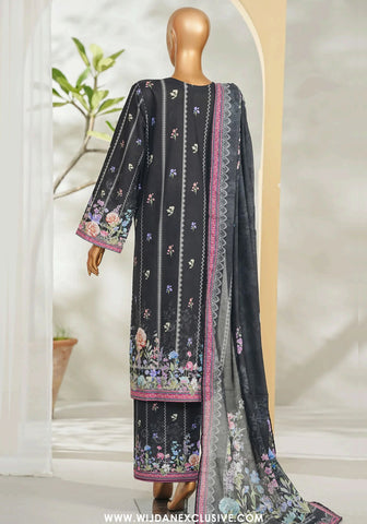 Bin Saeed Stitched Exclusive Printed Lawn Vol-I Collection - 2026 BSE-07-BLACK