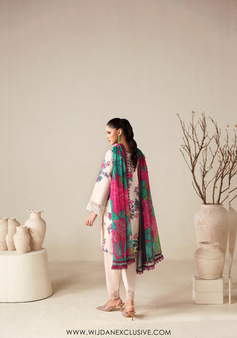 Zyrah by Naqsh | Unstitched Fall Winter Collection - 2025 IVORY - 00187