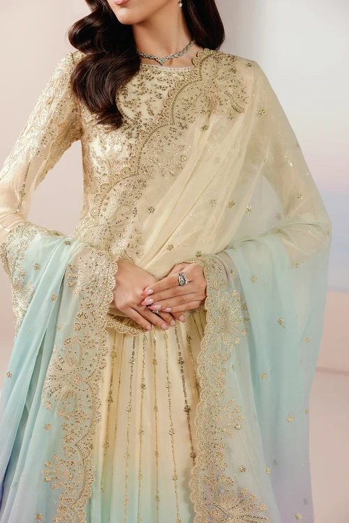 Roselle by Zarif | Unstitched Embroidered Formal Collection - 2026 (OPALINE)