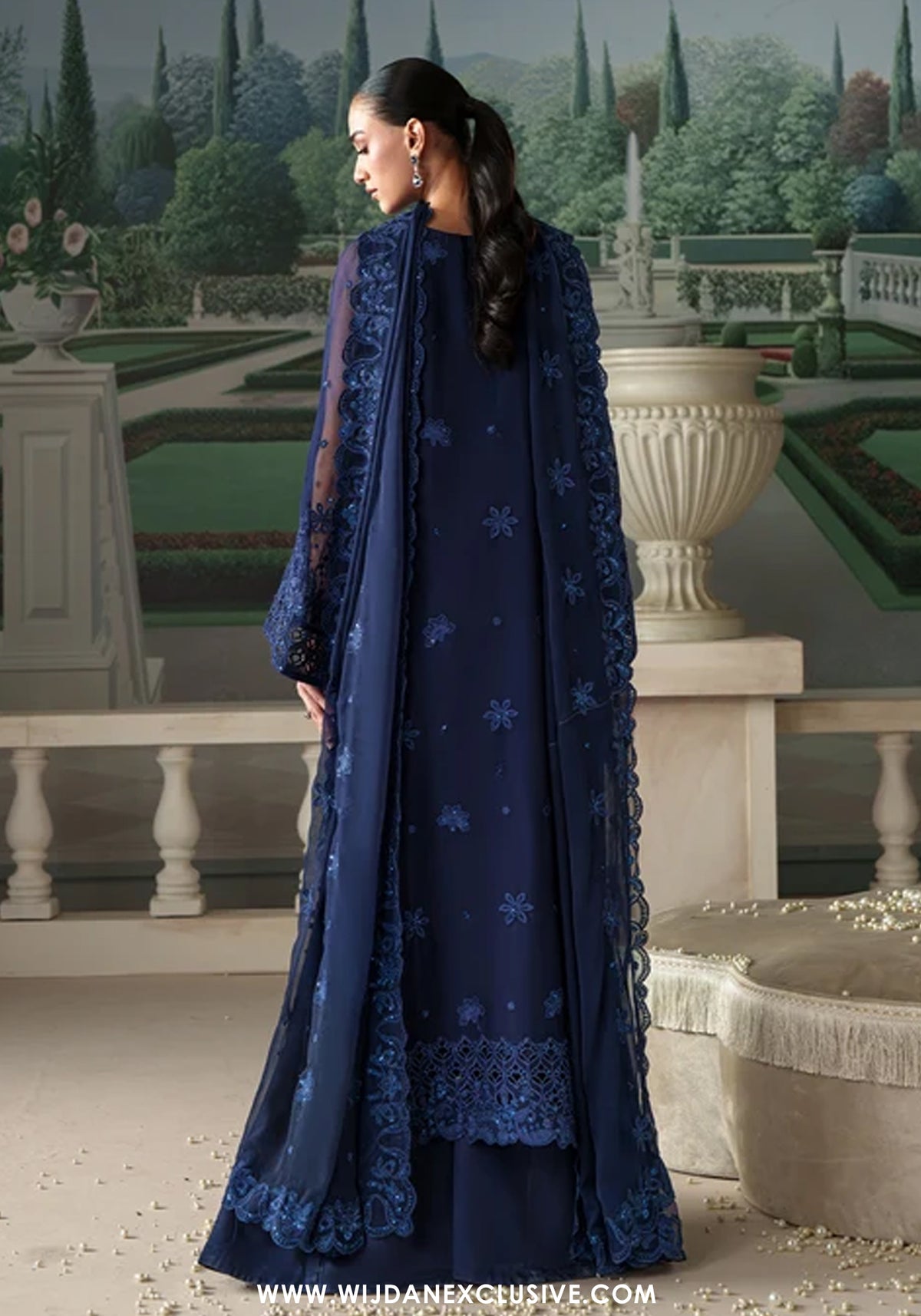 Modern Heirloom by Emaan Adeel | Unstitched Emb Chiffon Formal'26 (CORALIA)