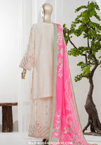 Bin Saeed Stitched 3pc Luxury Embroidered Jacquard Collection - 2026 (D-03)