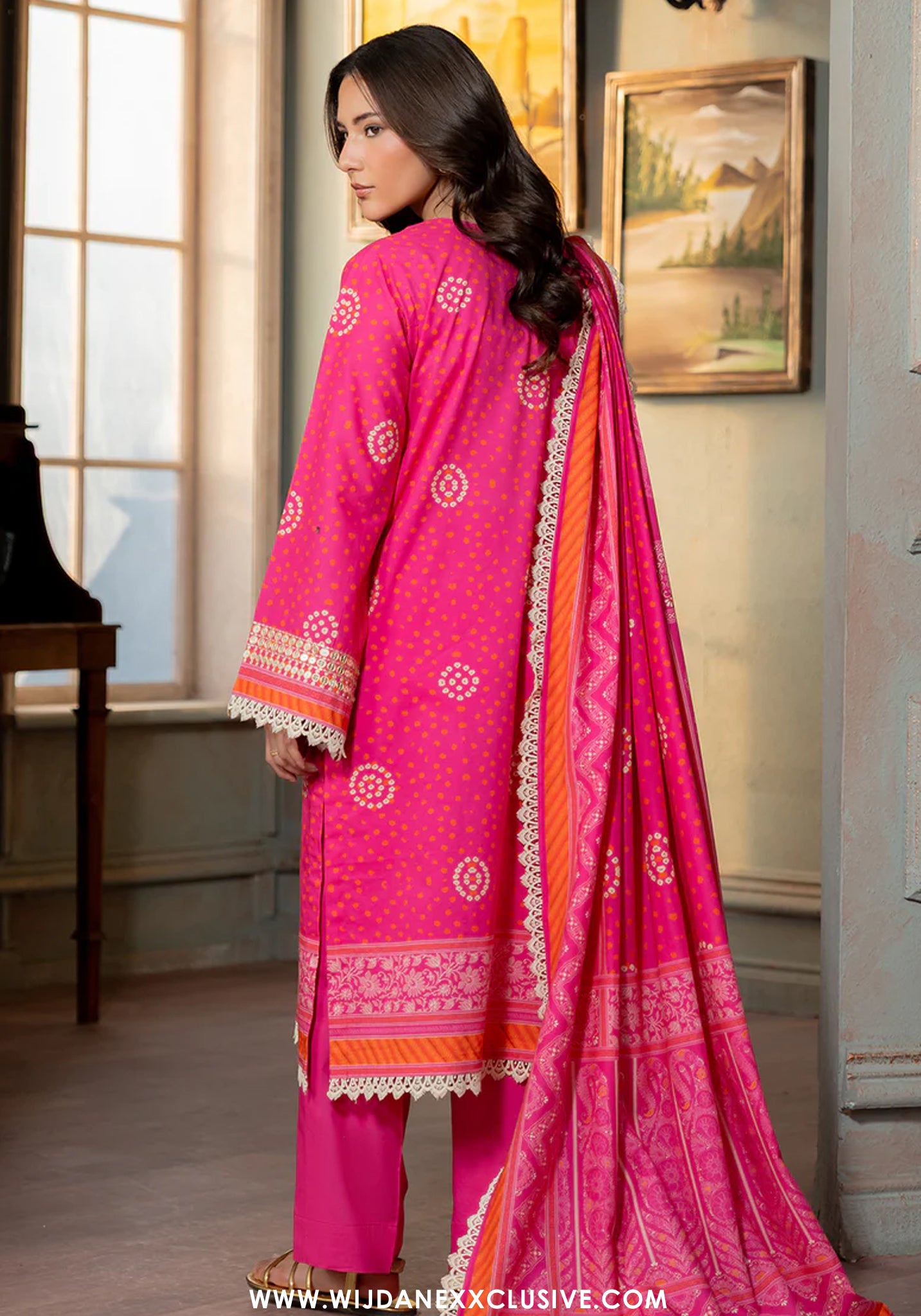 Zellburry Unstitched 3pc Printed & Embroidered Lawn Collection - 2026 (WUS- 0502)