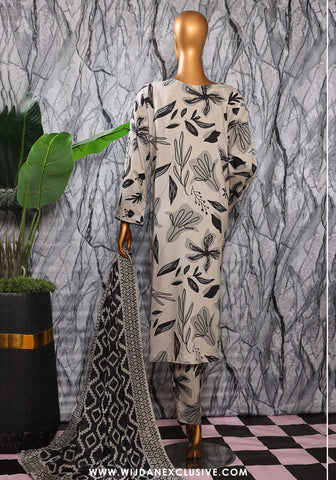 HZ Linen Wintry Unstitched 3PC Printed Collection - 2025 LWP-1315