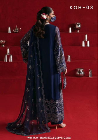 Flossie Kohinoor Unstitched Luxury Chiffon Collection - 2025 K-103