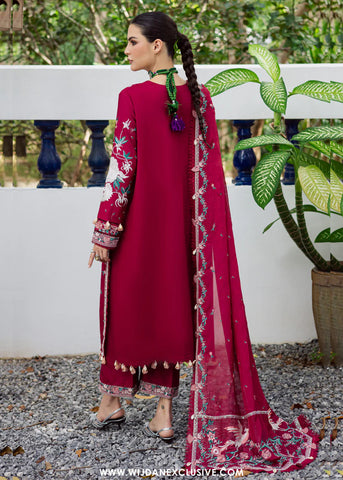 Lovella by Marjjan | Unstitched Embroidered Viscose Collection - 2025 MEV-46 A (REDDISH)