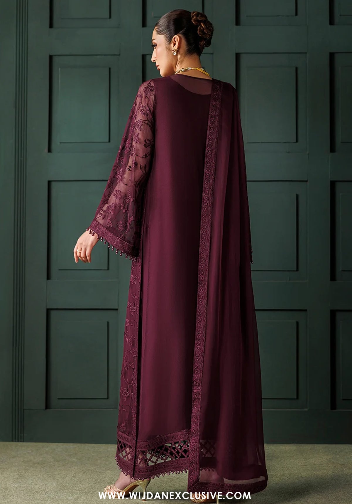 Baroque Unstitched Embroidered Chiffon Collection - 2026 (UF-4436)