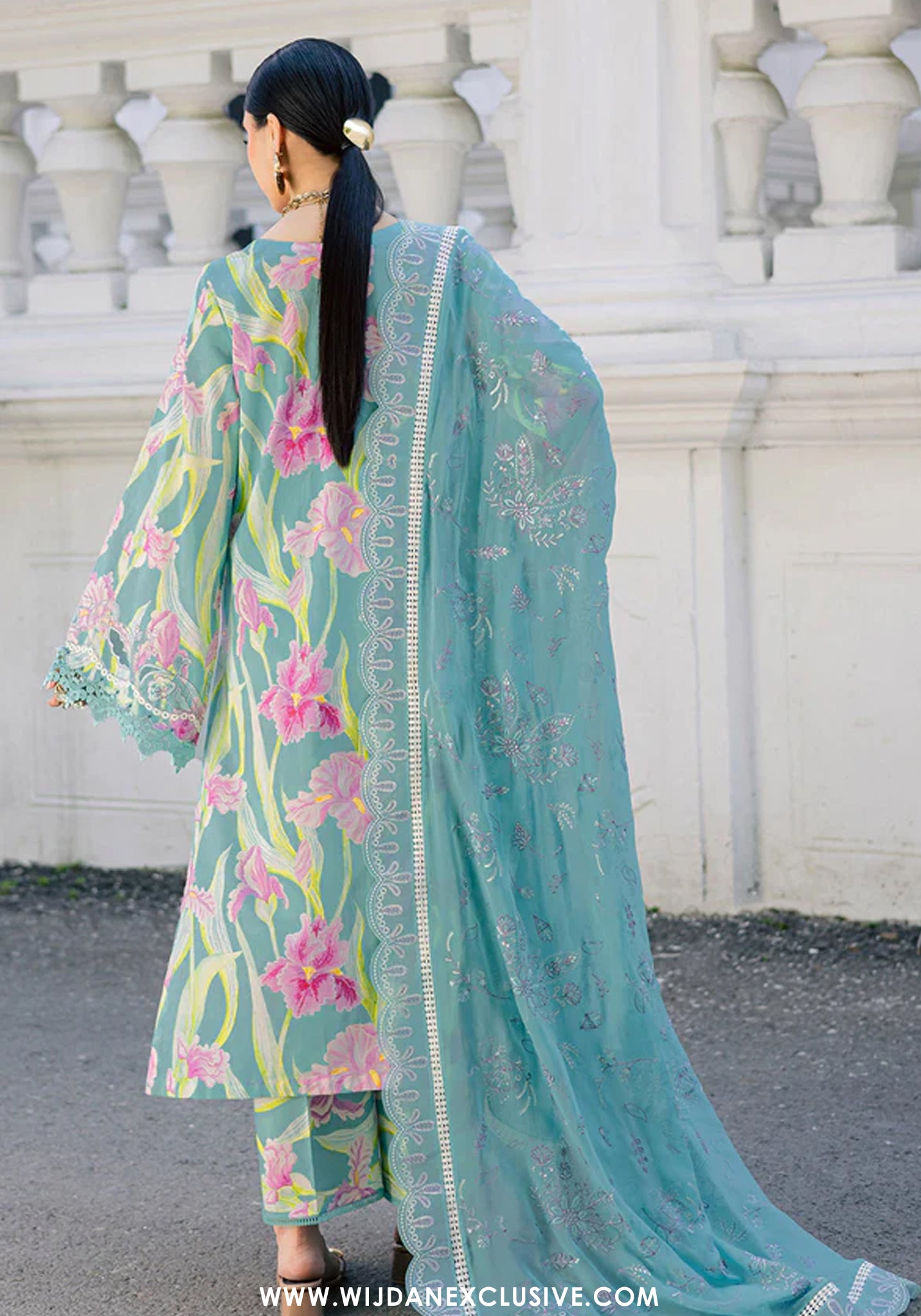 Nureh Maya Unstitched Embroidered Printed Lawn Collection - 2026 (NS-167)