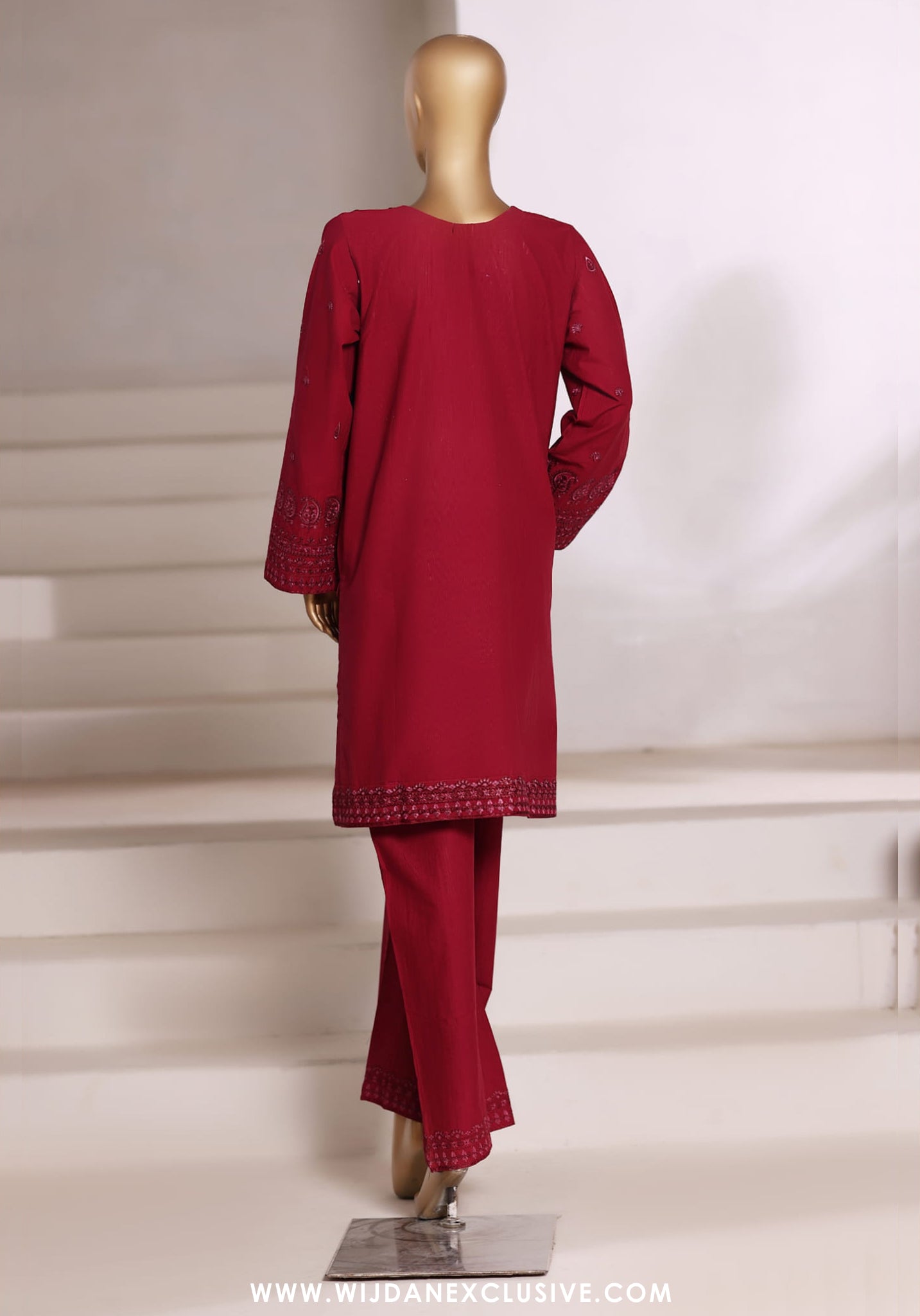 Sadabahar Vybe Stitched 2PC Embroidered Sets Vol-II Collection - 2025 (RED)