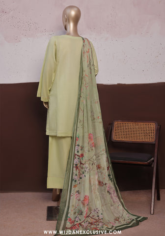 Daily Drop by HZ Textile RTW Solids Twinset 3PC Collection - 2025 (LIME GREEN)