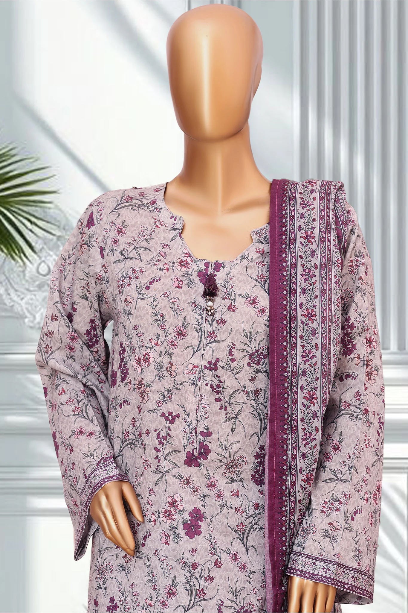 Bin Saeed Stitched Exclusive Printed Lawn Vol-V Collection - 2026 (D-03)