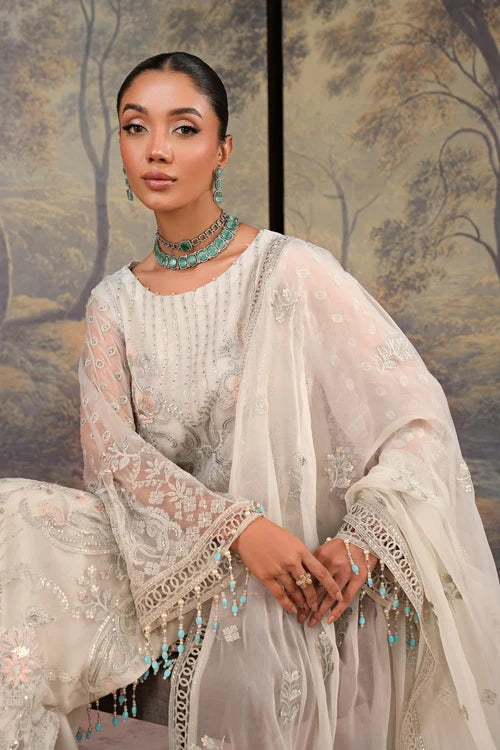Lavish Premium Ustitched Embroidered Chiffon Formal Collection - 2026 (HONEY DEW)