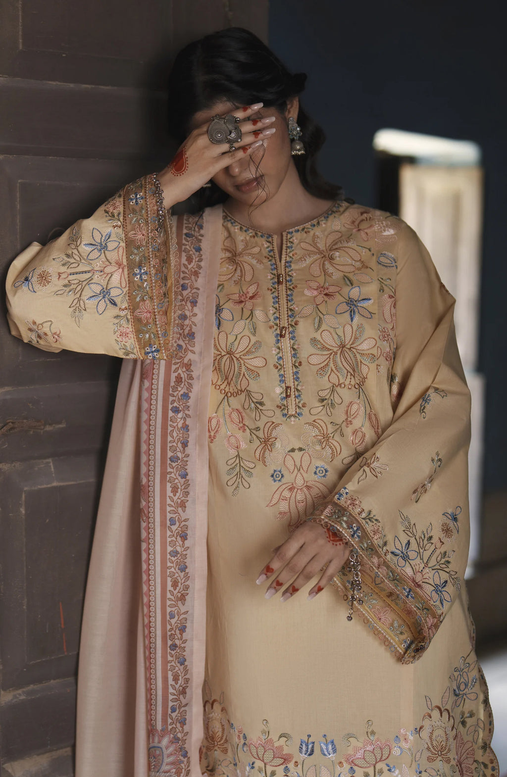 Before Sunset by Casual Lite | Stitched Embroidered Cotton Lawn Collection - 2026 (D-03)