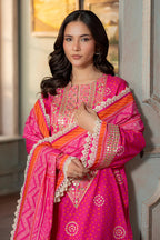 Zellburry Unstitched 3pc Printed & Embroidered Lawn Collection - 2026 (WUS- 0502)