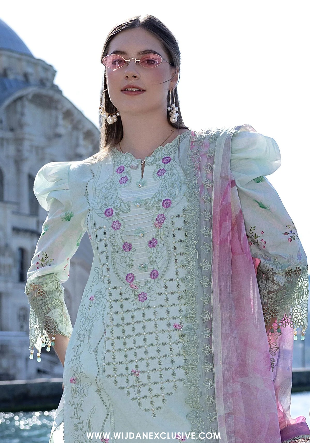 Sunshine Bloom Premium Unstitched Embroidered Collection - 2026 (D-03)
