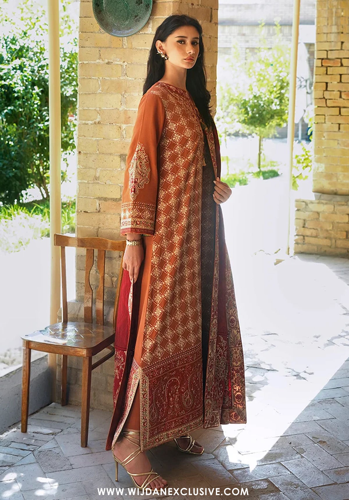 Broadway by Mushq | Unstitched Embroidered Viscose Collection'26 (RUMI SUNSET)