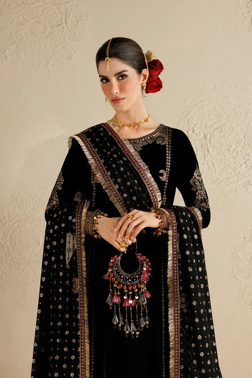 Chandni by Jazmin | Unstitched Embroidered Velvet Formal Collection - 2026 (D-01)