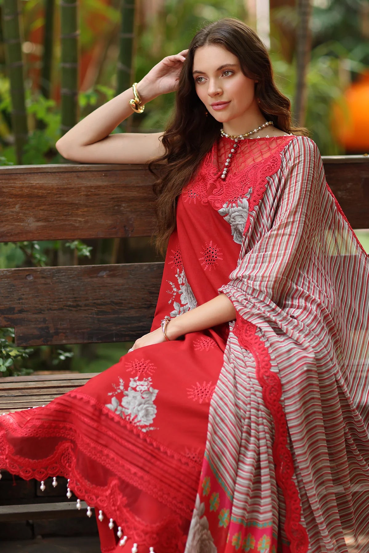 Reem by Charizma | Unstitched Embroidered Lawn Vol-01 Collection - 2026 (RM6- 07)