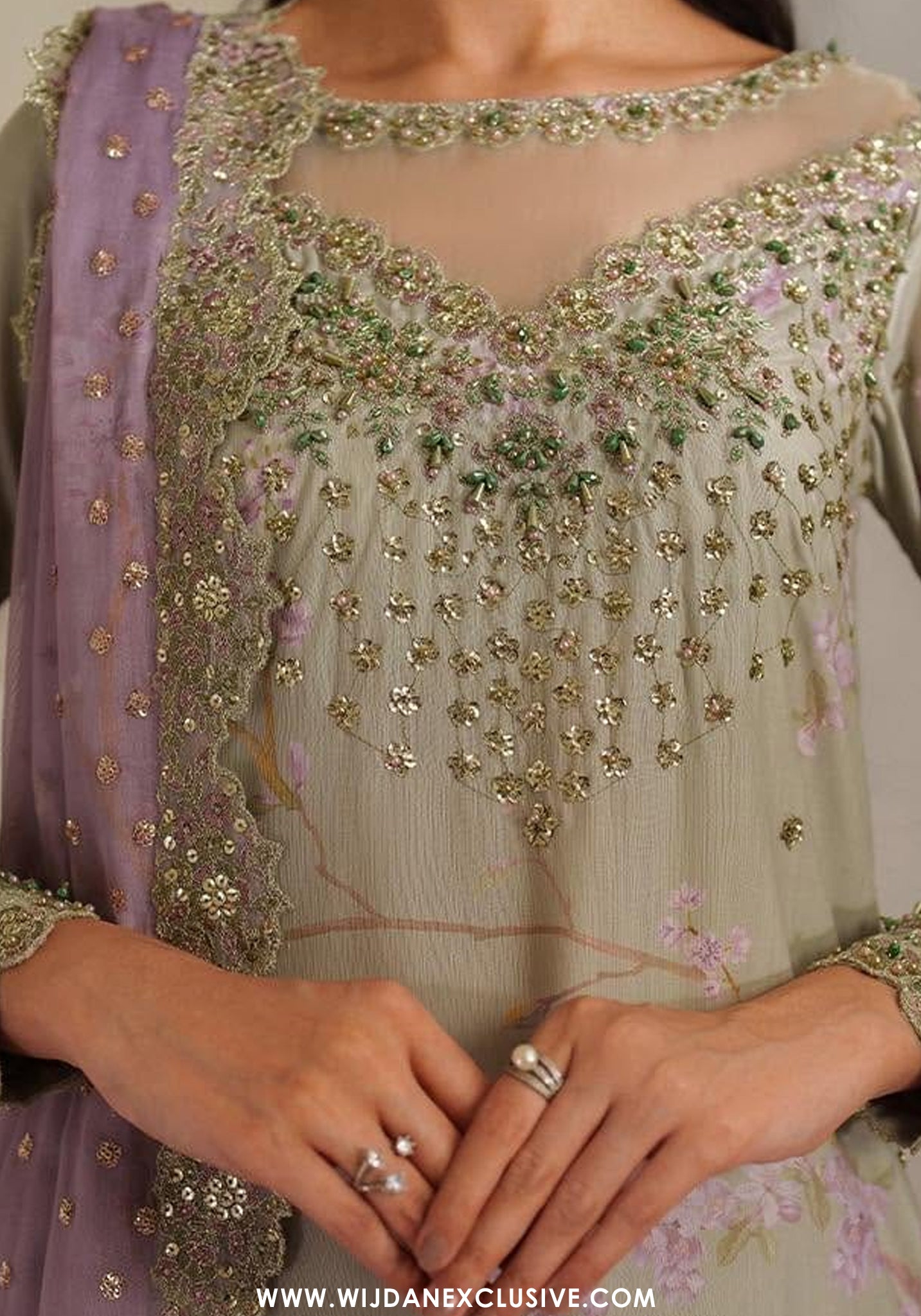 La'Royale by Wijdan | Stitched Print Formal Raw Silk Collection - 2026 (D-03)