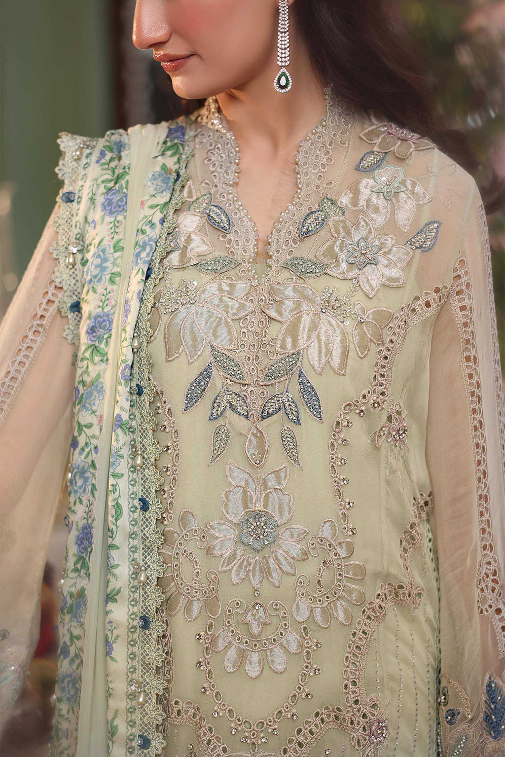 Tea Affair by Maria.B | Unstitched Formal Embroidered Chiffon Collection - 2026 (D-05)