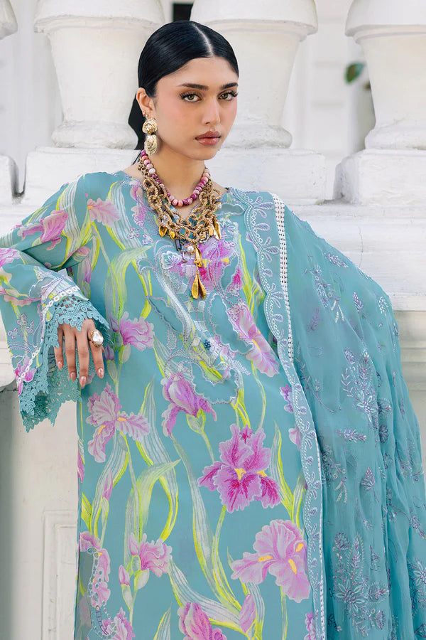 Nureh Maya Unstitched Embroidered Printed Lawn Collection - 2026 (NS-167)