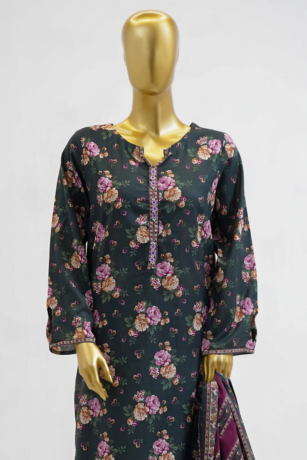 Bin Saeed Stitched Exclusive Printed Lawn Vol-08 Collection – 2026 (D-03)