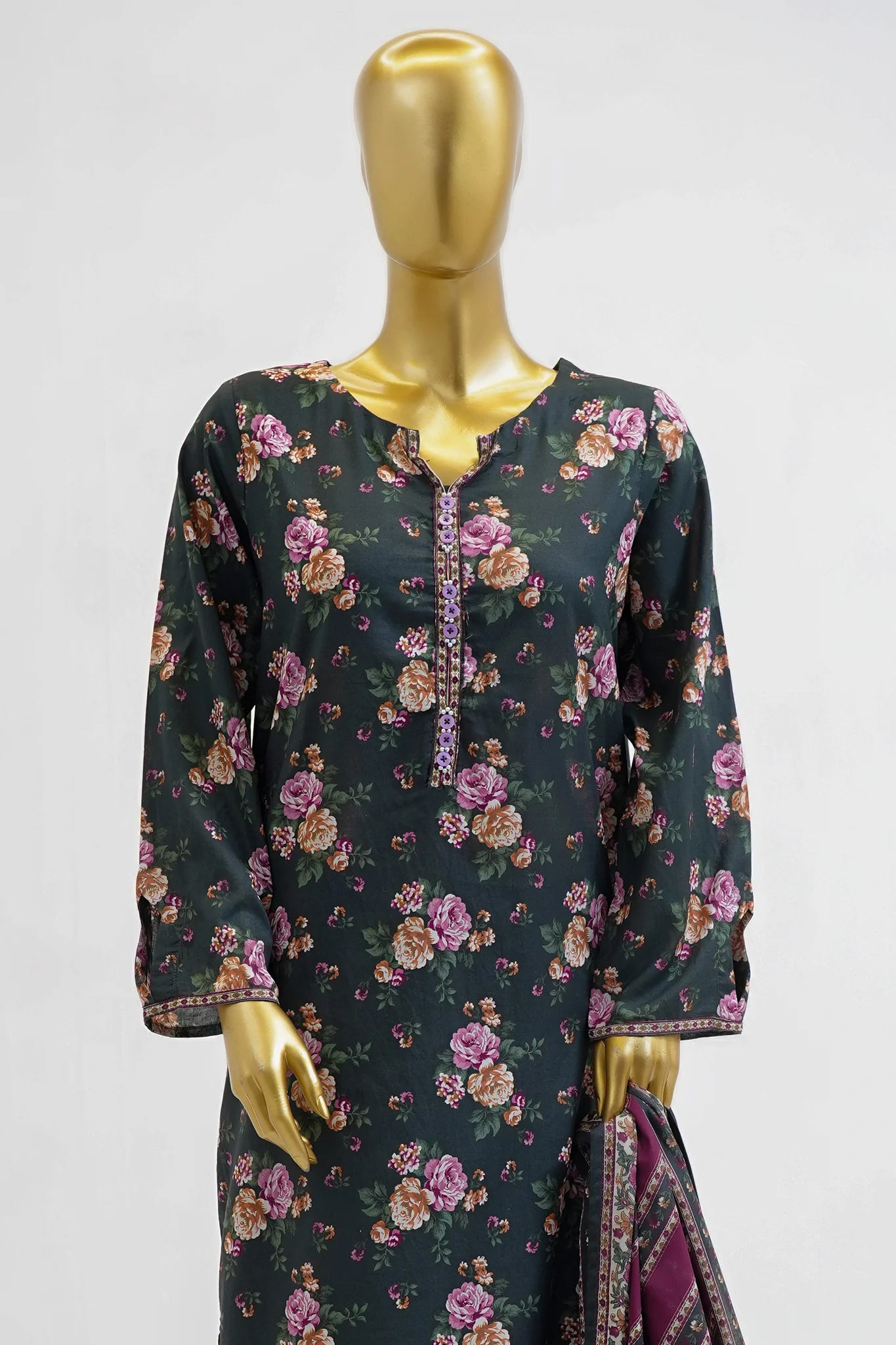 Bin Saeed Stitched Exclusive Printed Lawn Vol-08 Collection – 2026 (D-03)