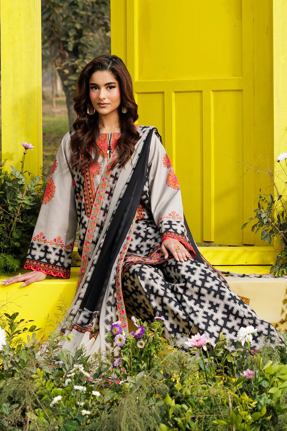Combination by Charizma | Unstitched Embroidered Lawn Vol-II Collection - 2026 (CC6-13)