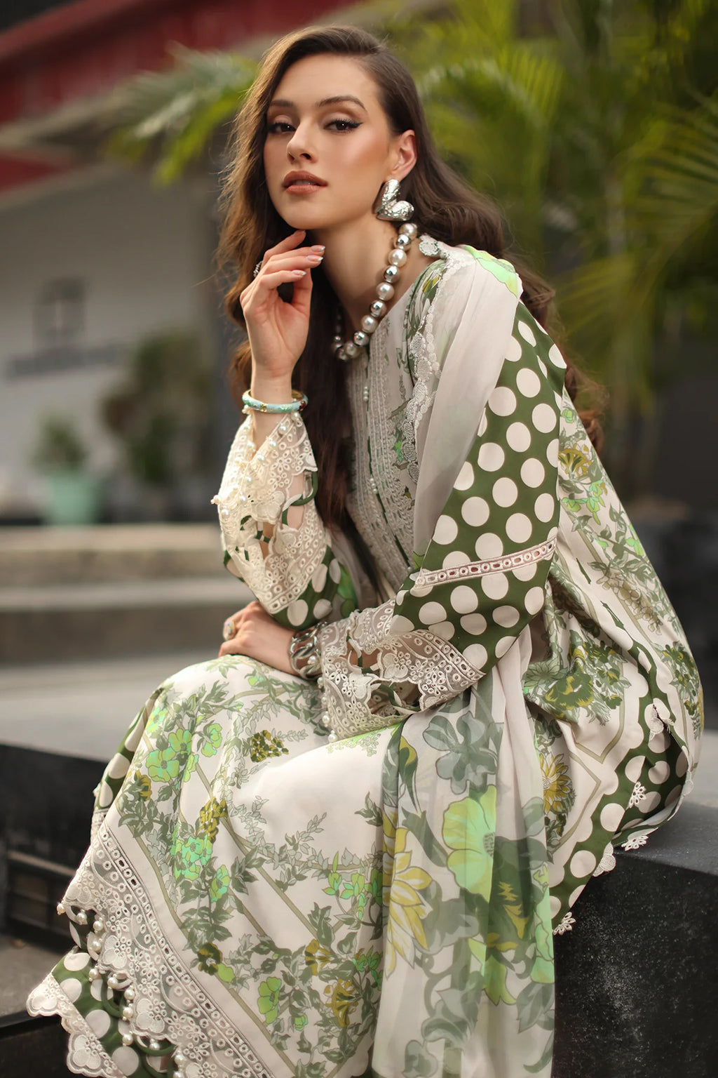 Charizma Signature Unstitched Embroidered Lawn Vol-01 Collection - 2026 (CS6-03)